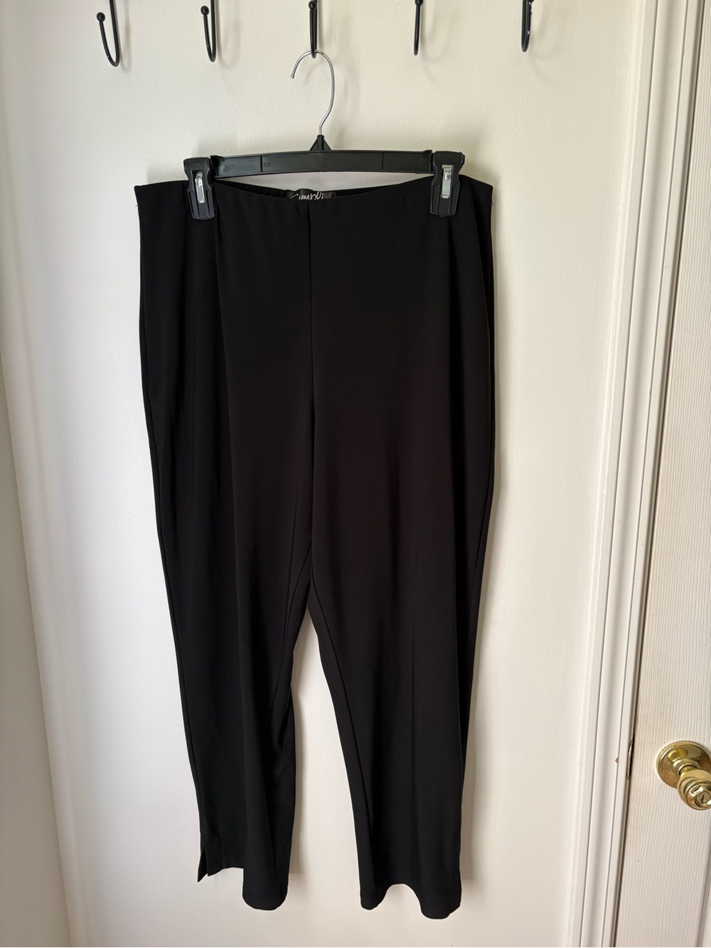 Sympli Black Straight-Leg Ponte Pants